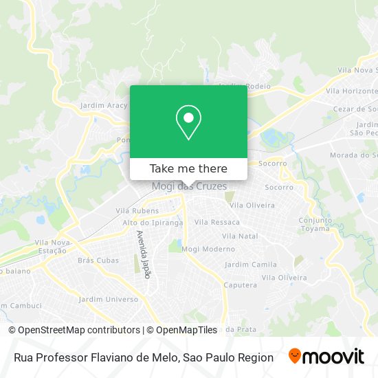 Mapa Rua Professor Flaviano de Melo