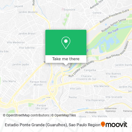 Estadio Ponte Grande (Guarulhos) map