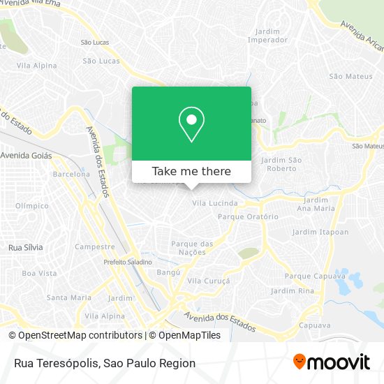 Rua Teresópolis map