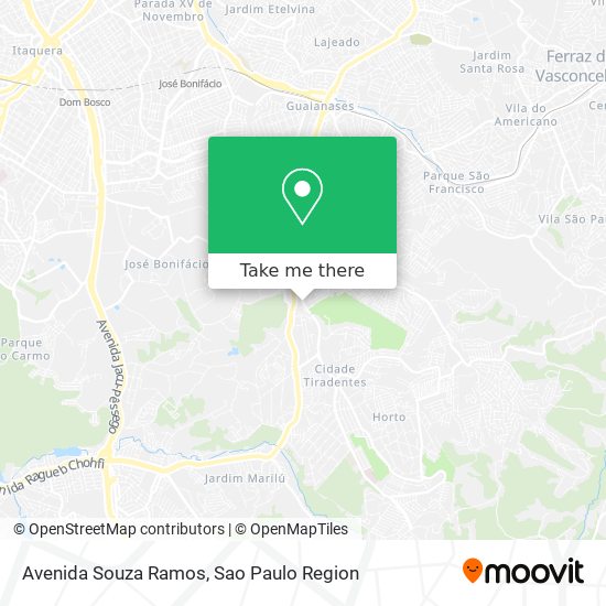 Mapa Avenida Souza Ramos