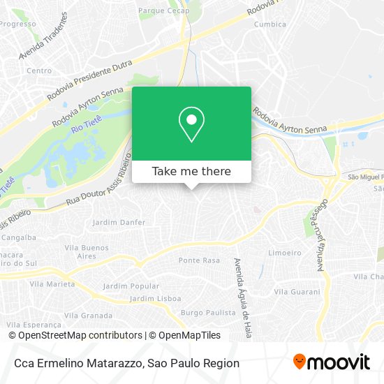 Cca Ermelino Matarazzo map