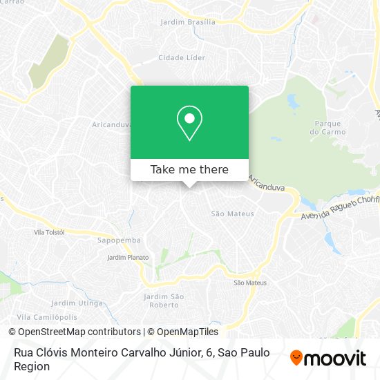 Rua Clóvis Monteiro Carvalho Júnior, 6 map