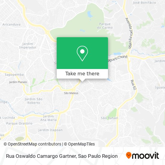 Rua Oswaldo Camargo Gartner map