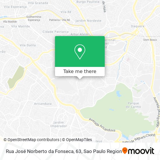 Mapa Rua José Norberto da Fonseca, 63