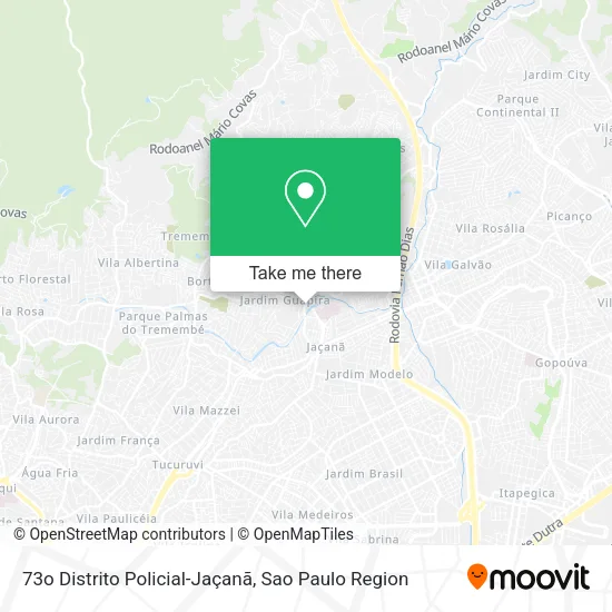 73o Distrito Policial-Jaçanã map