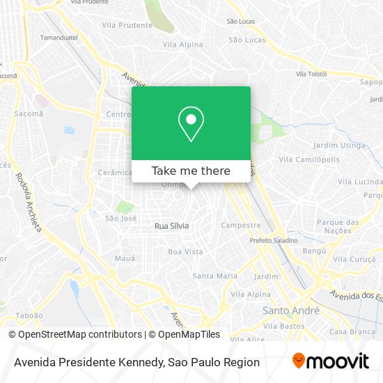 Avenida Presidente Kennedy map