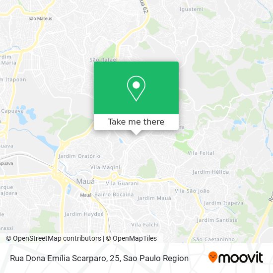Mapa Rua Dona Emília Scarparo, 25