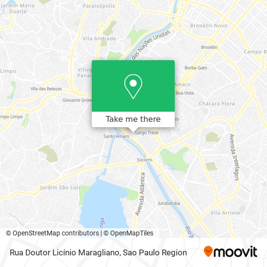 Rua Doutor Licínio Maragliano map