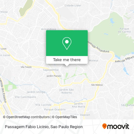 Passagem Fábio Licínio map