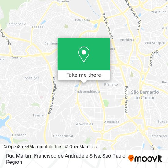 Rua Martim Francisco de Andrade e Silva map
