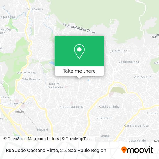 Mapa Rua João Caetano Pinto, 25