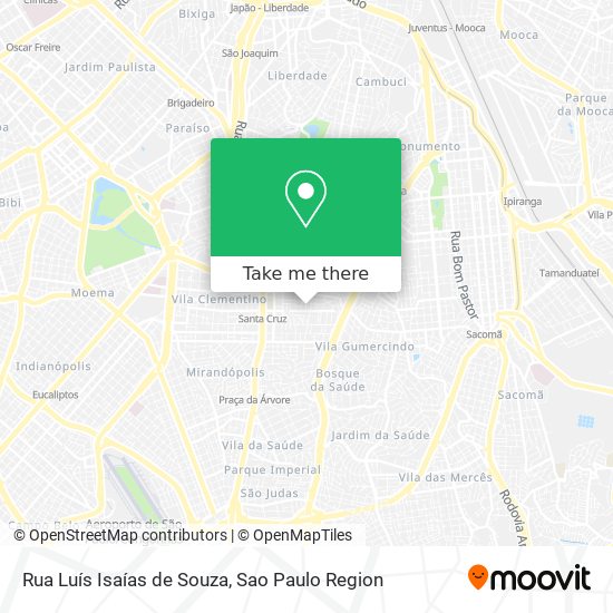 Mapa Rua Luís Isaías de Souza