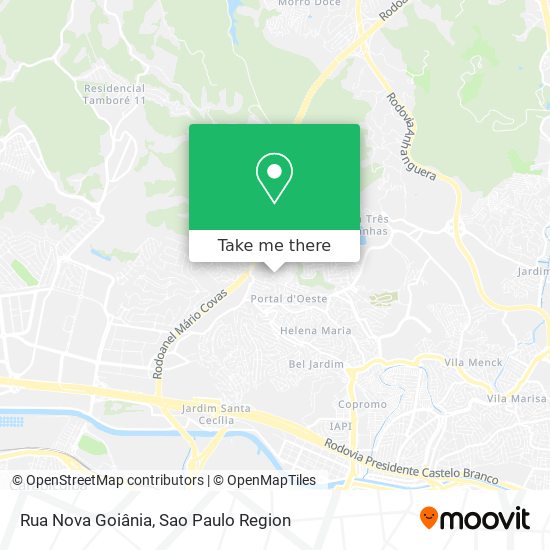 Rua Nova Goiânia map