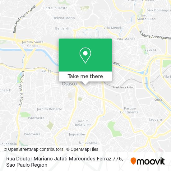 Mapa Rua Doutor Mariano Jatati Marcondes Ferraz 776