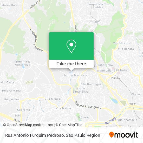 Rua Antônio Furquim Pedroso map