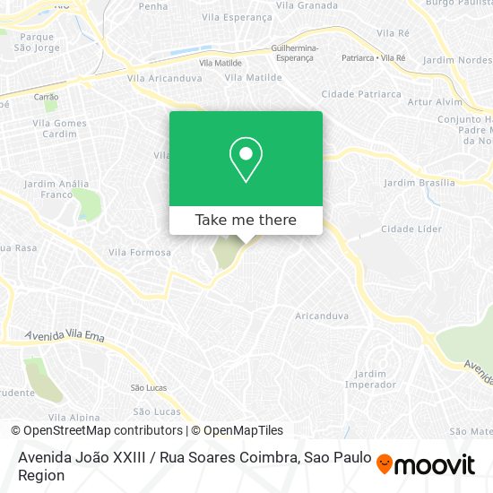 Avenida João XXIII / Rua Soares Coimbra map