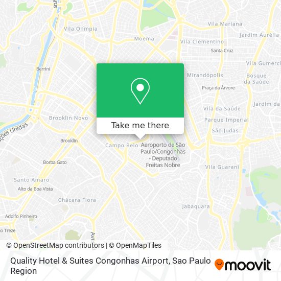 Quality Hotel & Suites Congonhas Airport map