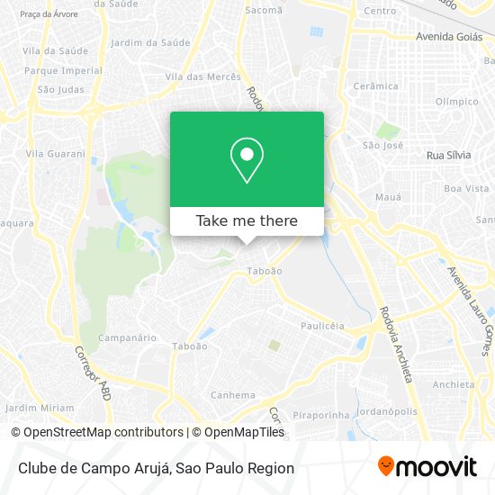 Clube de Campo Arujá map