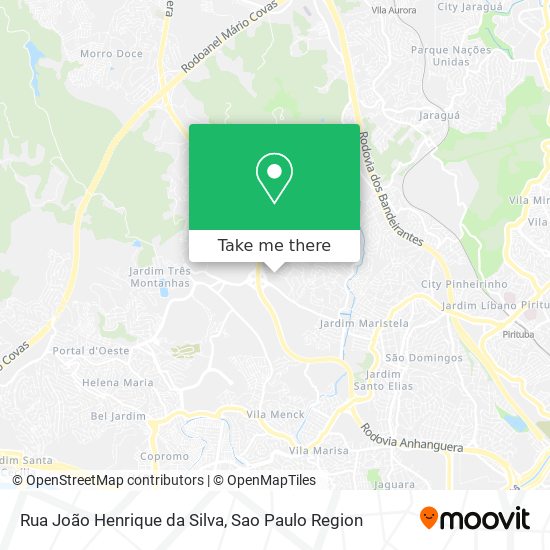 Mapa Rua João Henrique da Silva