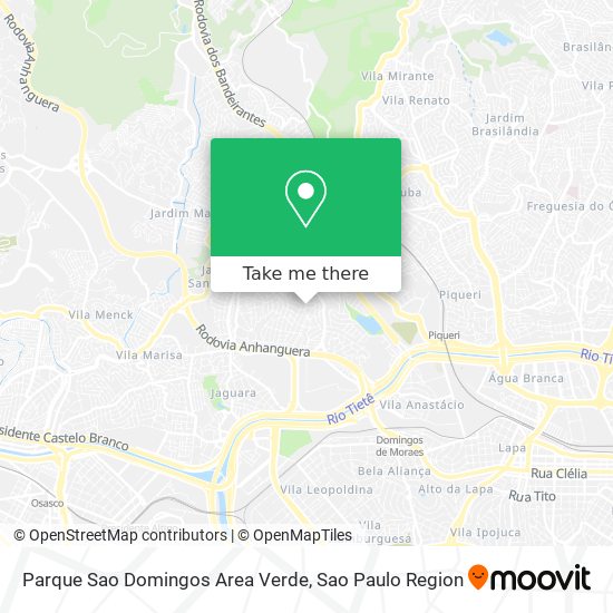 Parque Sao Domingos Area Verde map