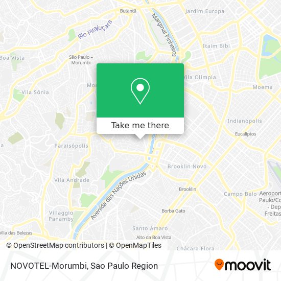 Mapa NOVOTEL-Morumbi