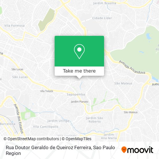 Mapa Rua Doutor Geraldo de Queiroz Ferreira