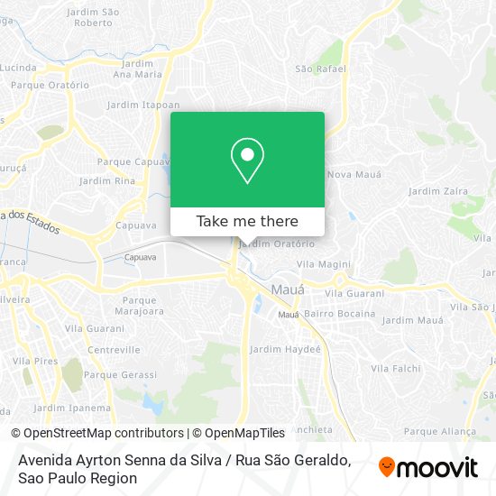 Avenida Ayrton Senna da Silva / Rua São Geraldo map