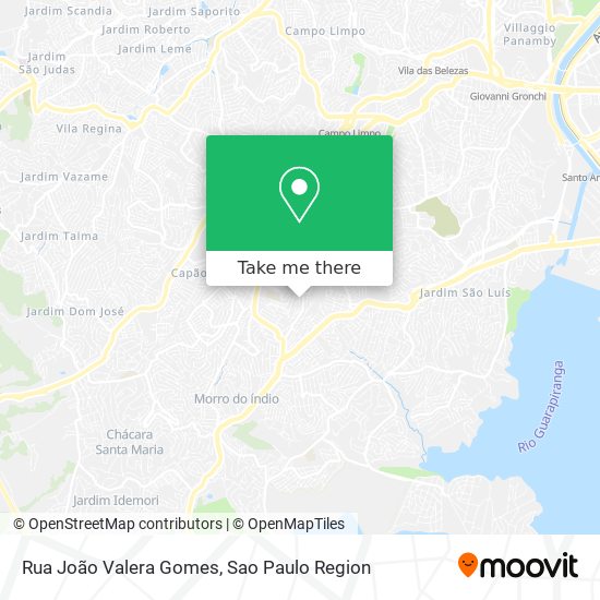 Mapa Rua João Valera Gomes