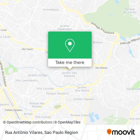 Mapa Rua Antônio Vilares