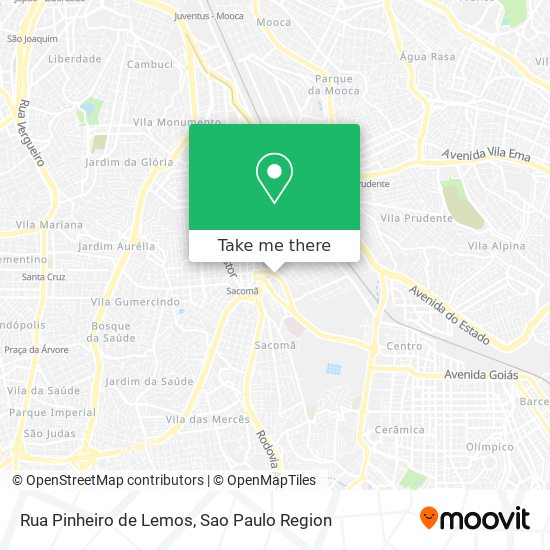 Mapa Rua Pinheiro de Lemos