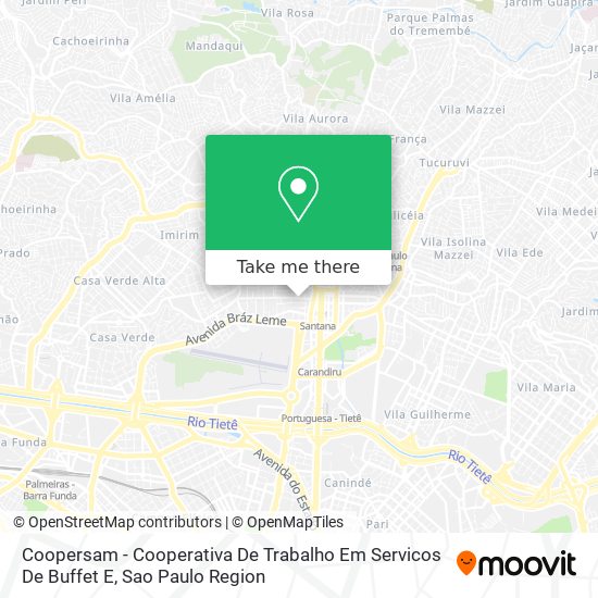 Coopersam - Cooperativa De Trabalho Em Servicos De Buffet E map