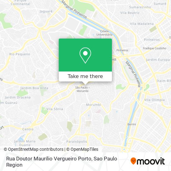Mapa Rua Doutor Maurílio Vergueiro Porto