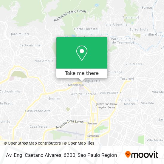 Mapa Av. Eng. Caetano Alvares, 6200