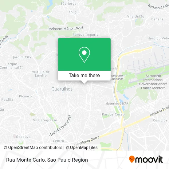 Rua Monte Carlo map