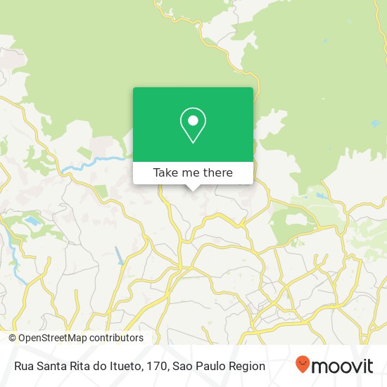 Mapa Rua Santa Rita do Itueto, 170