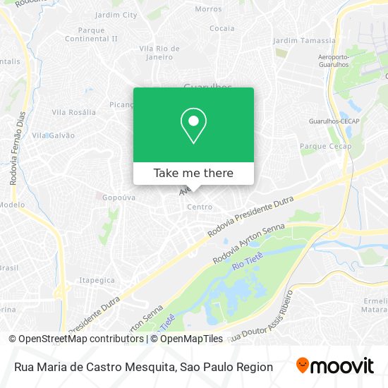 Rua Maria de Castro Mesquita map