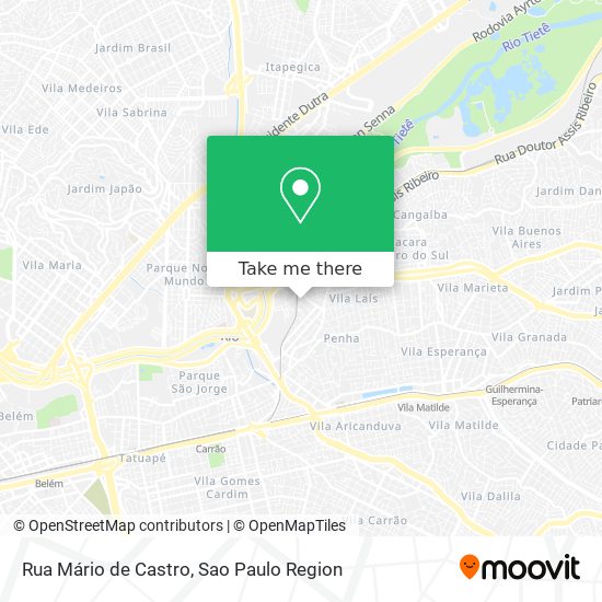 Rua Mário de Castro map