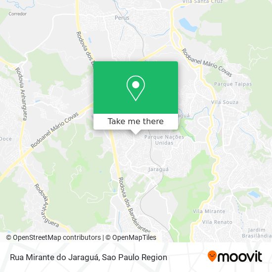Rua Mirante do Jaraguá map