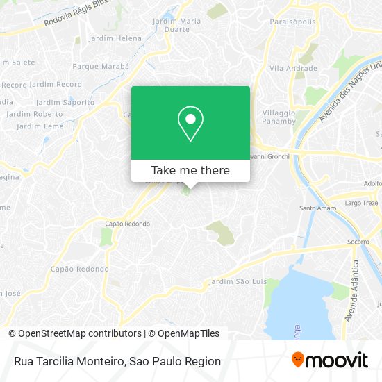 Mapa Rua Tarcilia Monteiro