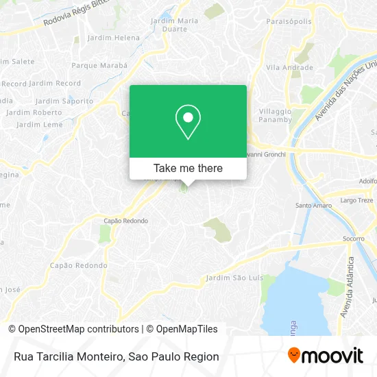 Rua Tarcilia Monteiro map