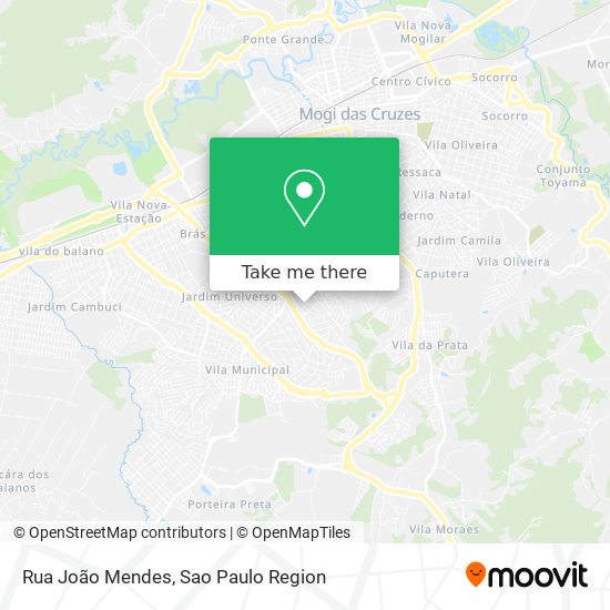 Mapa Rua João Mendes