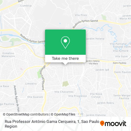 Rua Professor Antônio Gama Cerqueira, 1 map