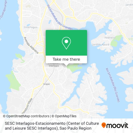 Mapa SESC Interlagos-Estacionamento (Center of Culture and Leisure SESC Interlagos)