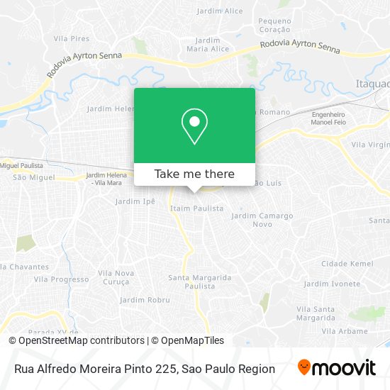 Mapa Rua Alfredo Moreira Pinto 225