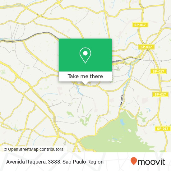 Mapa Avenida Itaquera, 3888