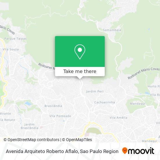 Mapa Avenida Arquiteto Roberto Aflalo