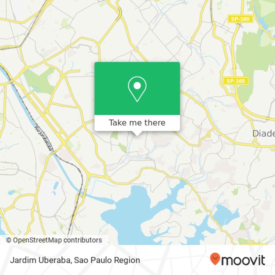 Jardim Uberaba map