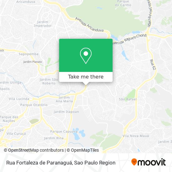 Mapa Rua Fortaleza de Paranaguá