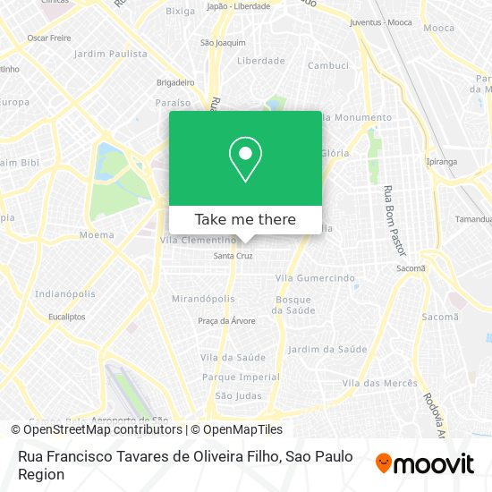 Rua Francisco Tavares de Oliveira Filho map