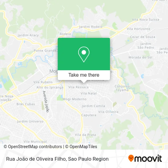 Rua João de Oliveira Filho map